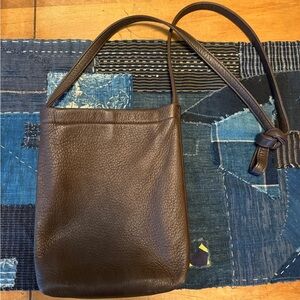 Aeta Brown Leather Shoulder Bag